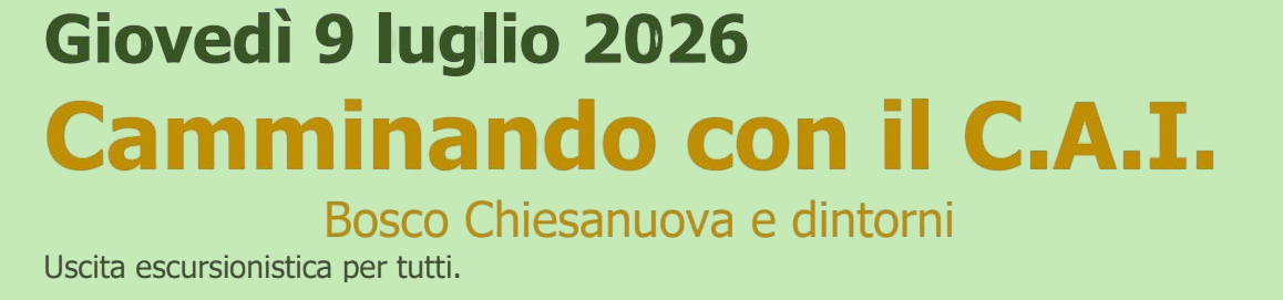 camminando con il CAI 09.07.2026_banner